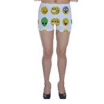 Emoji Happy Face Skinny Shorts