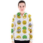 Emoji Happy Face Women s Zipper Hoodie