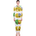 Emoji Happy Face Hooded Jumpsuit (Ladies)