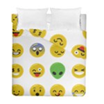 Emoji Happy Face Duvet Cover Double Side (Full/ Double Size)