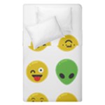 Emoji Happy Face Duvet Cover Double Side (Single Size)