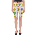 Emoji Happy Face Yoga Cropped Leggings