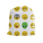 Emoji Happy Face Drawstring Pouch (XL)