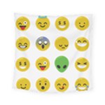 Emoji Happy Face Square Tapestry (Small)