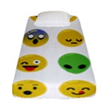 Emoji Happy Face Fitted Sheet (Single Size)