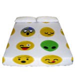 Emoji Happy Face Fitted Sheet (California King Size)