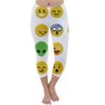 Emoji Happy Face Capri Winter Leggings 