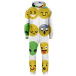 Emoji Happy Face Hooded Jumpsuit (Men)