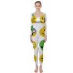 Emoji Happy Face Long Sleeve Catsuit