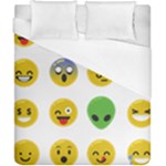 Emoji Happy Face Duvet Cover (California King Size)