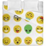 Emoji Happy Face Duvet Cover Double Side (King Size)