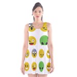 Emoji Happy Face Scoop Neck Skater Dress