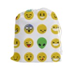 Emoji Happy Face Drawstring Pouch (XXL)