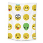 Emoji Happy Face Medium Tapestry