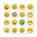 Emoji Happy Face Square Tapestry (Large)