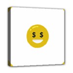 Money Eyes Emoji Mini Canvas 8  x 8  (Stretched)