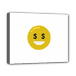 Money Eyes Emoji Canvas 10  x 8  (Stretched)