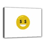 Money Eyes Emoji Canvas 16  x 12  (Stretched)