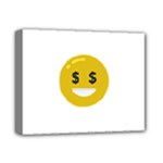 Money Eyes Emoji Deluxe Canvas 14  x 11  (Stretched)