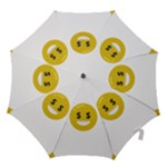 Money Eyes Emoji Hook Handle Umbrella (Medium)