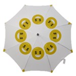 Money Eyes Emoji Hook Handle Umbrella (Small)