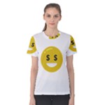 Money Eyes Emoji Women s Cotton Tee