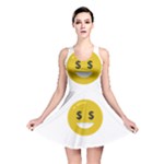 Money Eyes Emoji Reversible Skater Dress