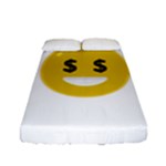 Money Eyes Emoji Fitted Sheet (Full/ Double Size)