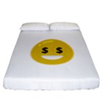 Money Eyes Emoji Fitted Sheet (California King Size)