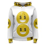 Money Eyes Emoji Women s Pullover Hoodie