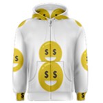 Money Eyes Emoji Men s Zipper Hoodie