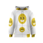 Money Eyes Emoji Kids  Zipper Hoodie