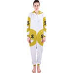 Money Eyes Emoji Hooded Jumpsuit (Ladies)