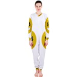 Money Eyes Emoji OnePiece Jumpsuit (Ladies)