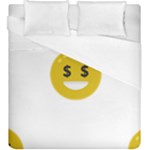 Money Eyes Emoji Duvet Cover (King Size)