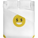 Money Eyes Emoji Duvet Cover (California King Size)