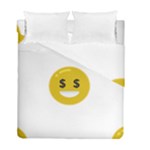 Money Eyes Emoji Duvet Cover Double Side (Full/ Double Size)