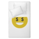 Money Eyes Emoji Duvet Cover Double Side (Single Size)