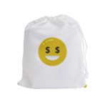 Money Eyes Emoji Drawstring Pouch (XL)