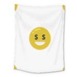 Money Eyes Emoji Medium Tapestry