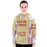 cash me outside howbow dah Women s Zipper Hoodie