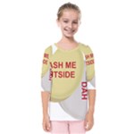 cash me outside howbow dah Kids  Quarter Sleeve Raglan Tee