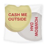 cash me outside howbow dah Square Tapestry (Large)