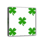 St Patrick Clover Shamrock Emoji Mini Canvas 4  x 4  (Stretched)