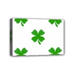 St Patrick Clover Shamrock Emoji Mini Canvas 6  x 4  (Stretched)