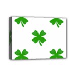 St Patrick Clover Shamrock Emoji Mini Canvas 7  x 5  (Stretched)