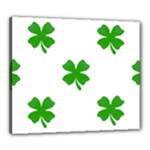 St Patrick Clover Shamrock Emoji Canvas 24  x 20  (Stretched)