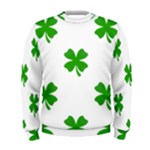 St Patrick Clover Shamrock Emoji Men s Sweatshirt