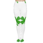 St Patrick Clover Shamrock Emoji Tights