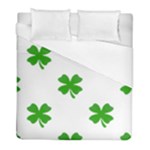 St Patrick Clover Shamrock Emoji Duvet Cover (Full/ Double Size)